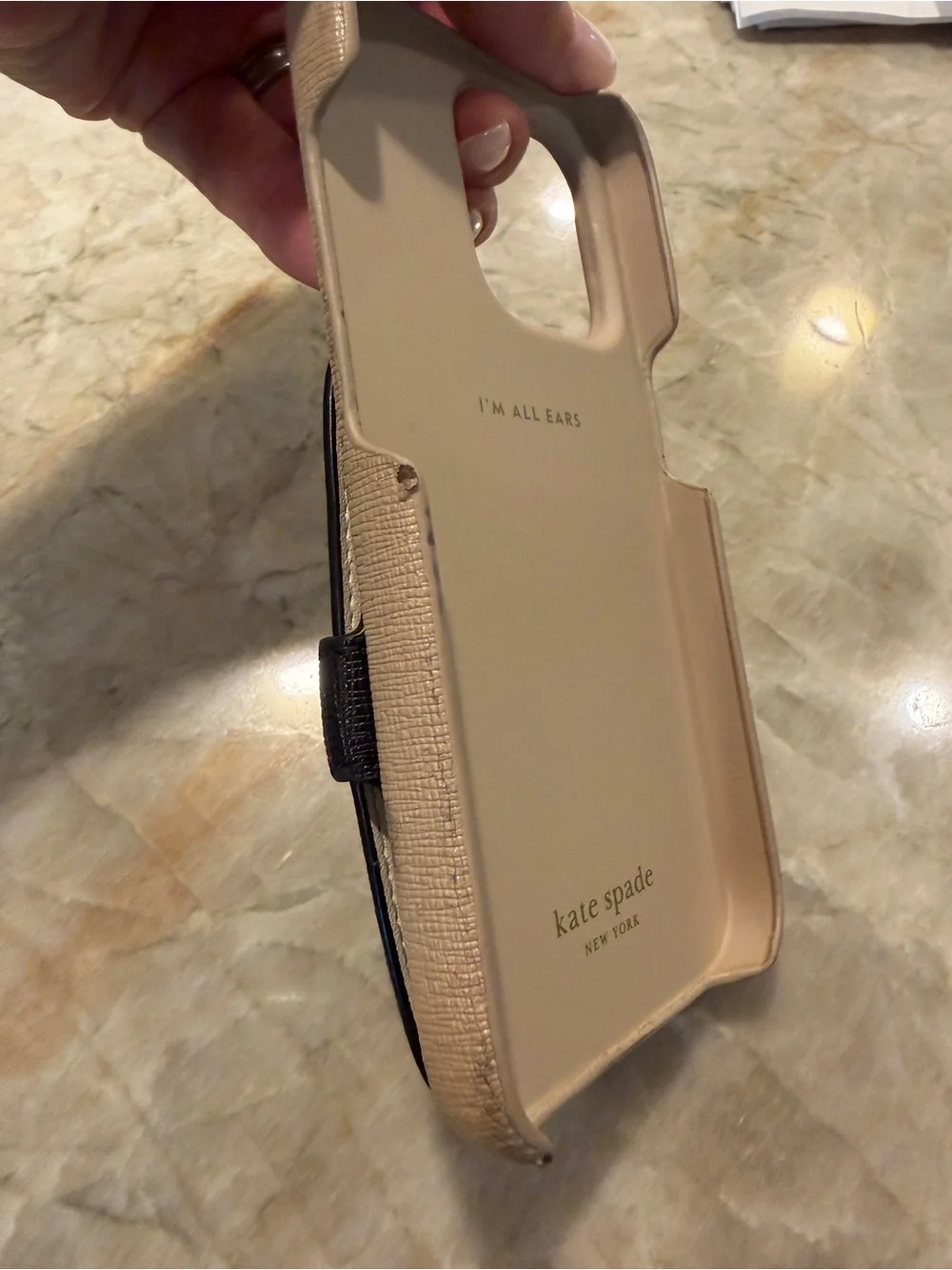 iPhone 14 Pro Accessory Bundle Kate Spade Two-Tone Wallet Case & Protectors